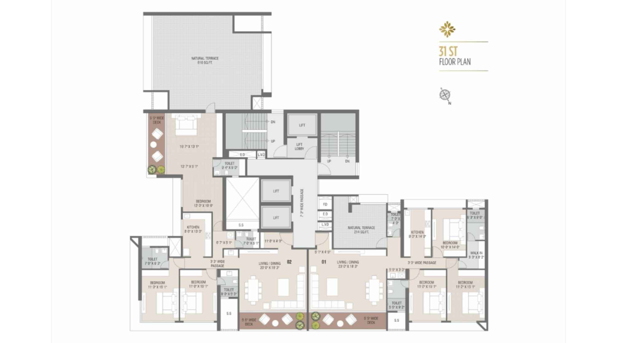 Satyam-Velencia-Typical-Floor-Plan
